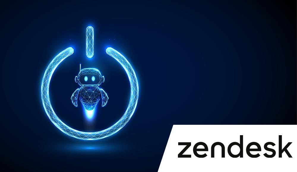 AI agent concept with digital representation of ai robot inside power button