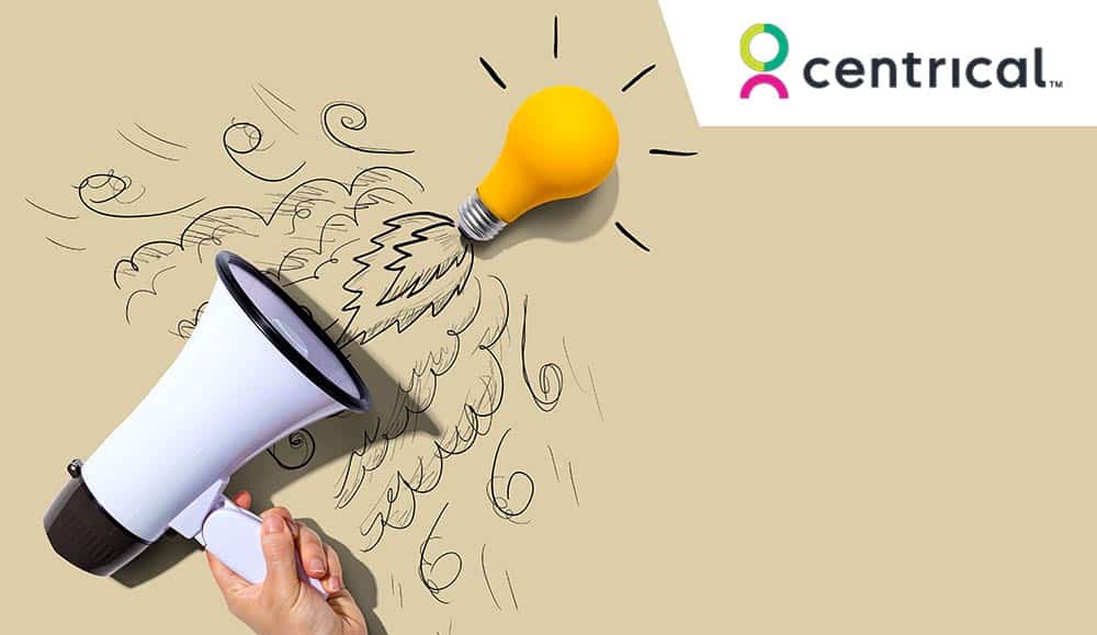 Attention and announcement concept with an idea light bulb flying to the sky like a rocket