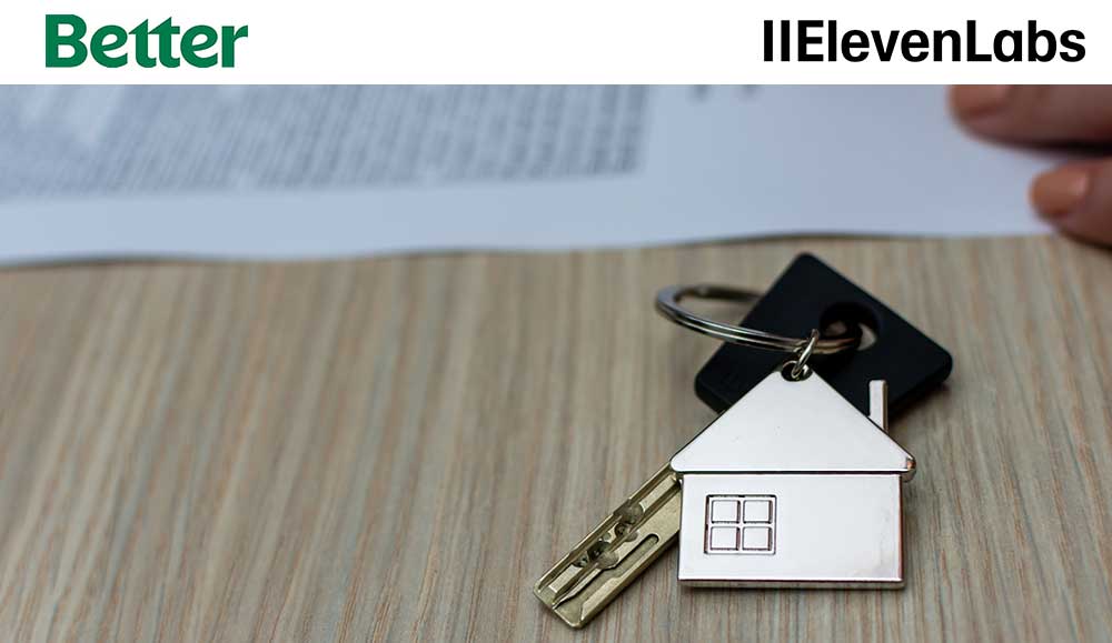 Keys to a house with house key chain