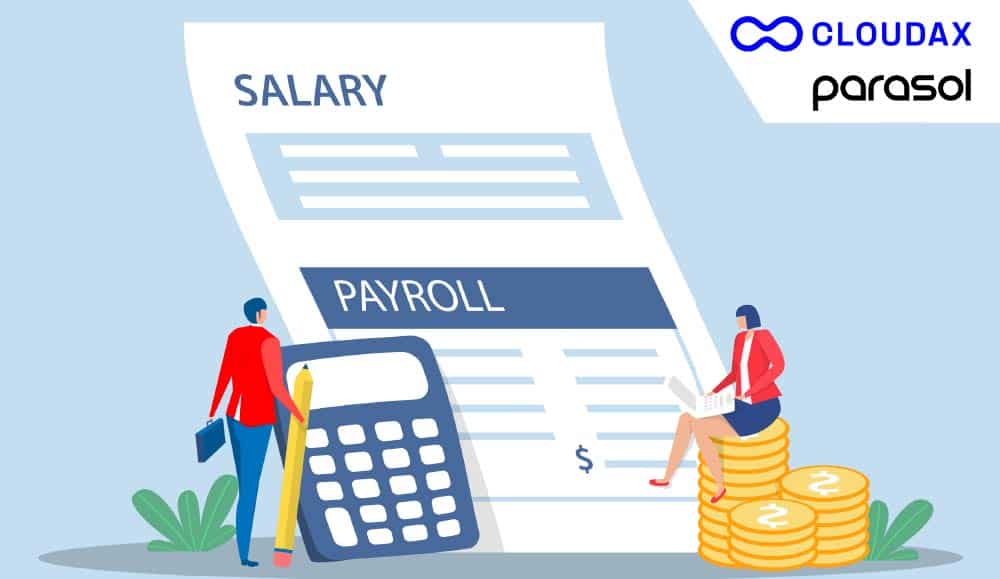Salary and payroll concept
